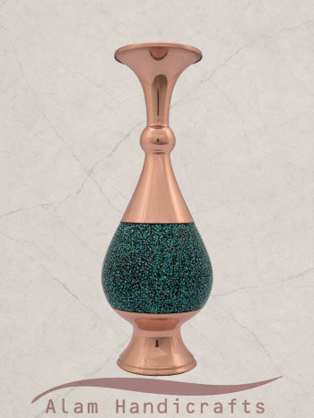 گلدان صراحی فیروزه کوبی سایز 25