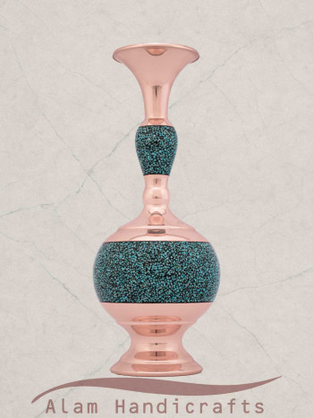 گلدان فانتزی فیروزه کوبی سایز 29