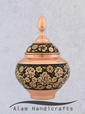 قندان سیبی الماس نقره سایز 28